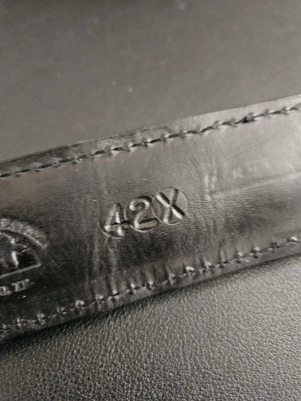 Black Hills Leather Men's Black Exotic Crocodile Skin Leather Belt Size 42X